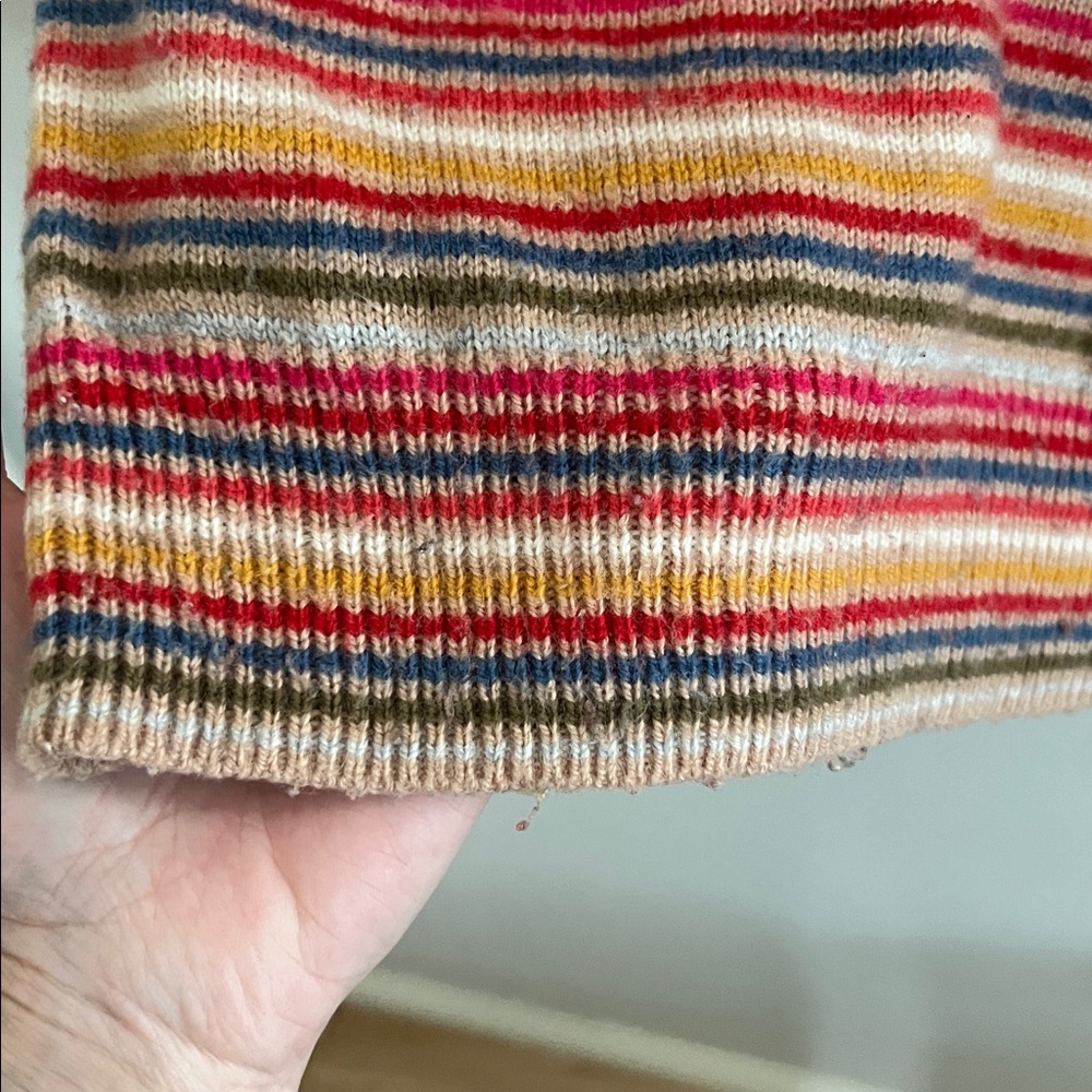 Gap colorful merino wool blend striped sweater - Picture 4 of 6